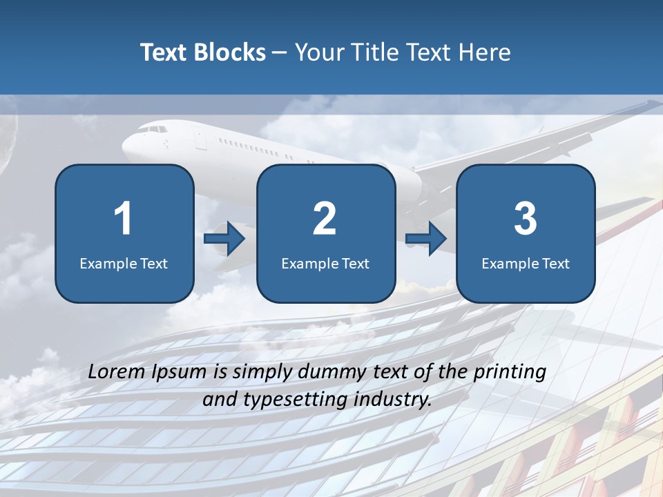 Transportation Airoplane Green PowerPoint Template