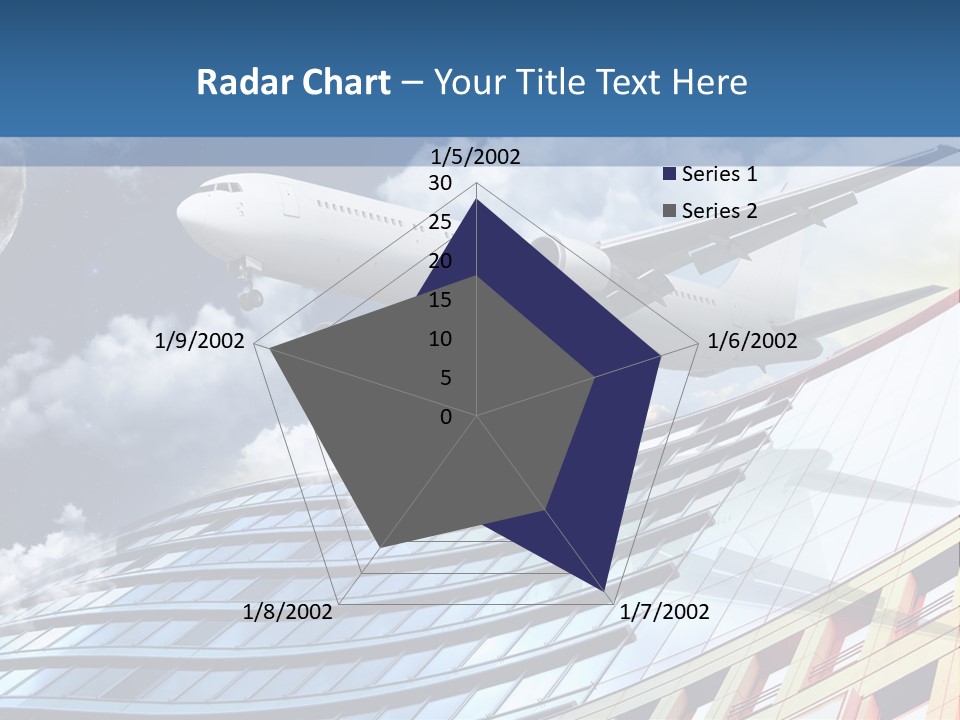 Transportation Airoplane Green PowerPoint Template