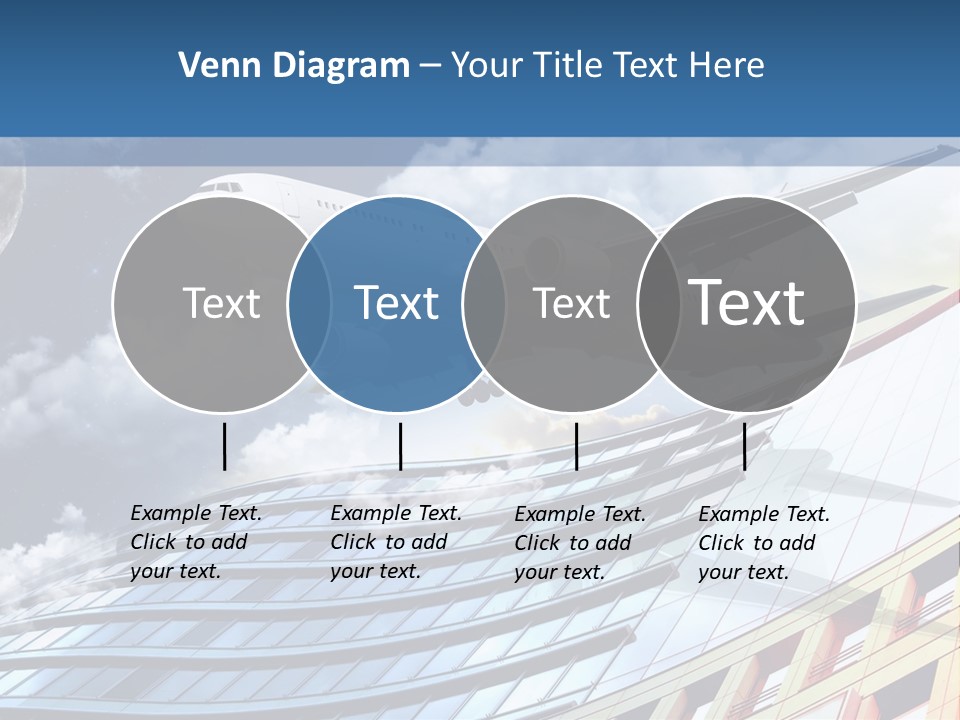 Transportation Airoplane Green PowerPoint Template