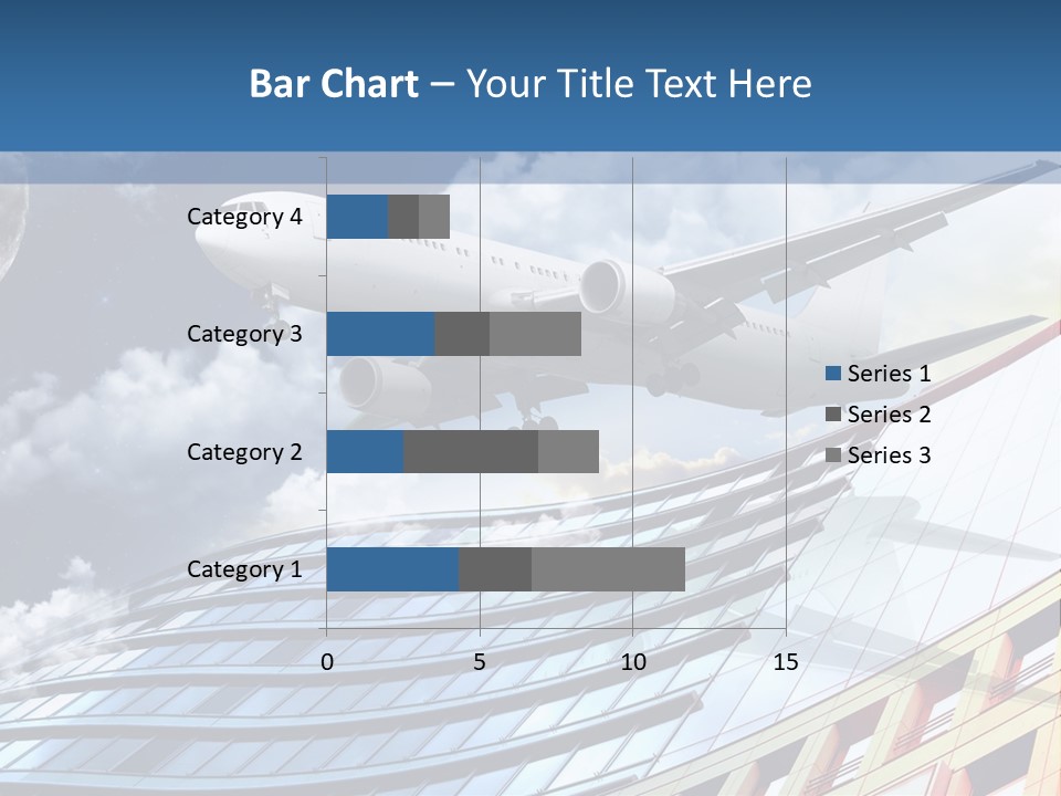 Transportation Airoplane Green PowerPoint Template