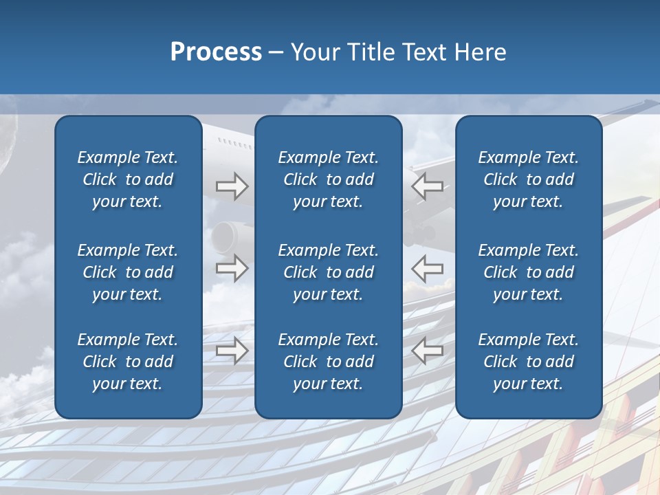 Transportation Airoplane Green PowerPoint Template