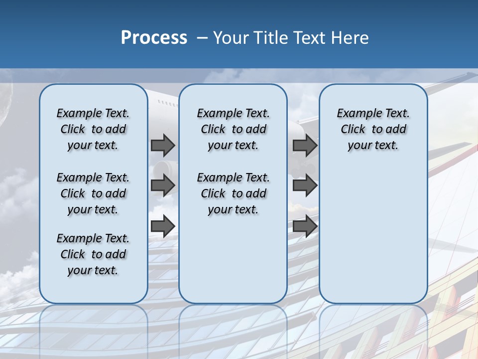 Transportation Airoplane Green PowerPoint Template