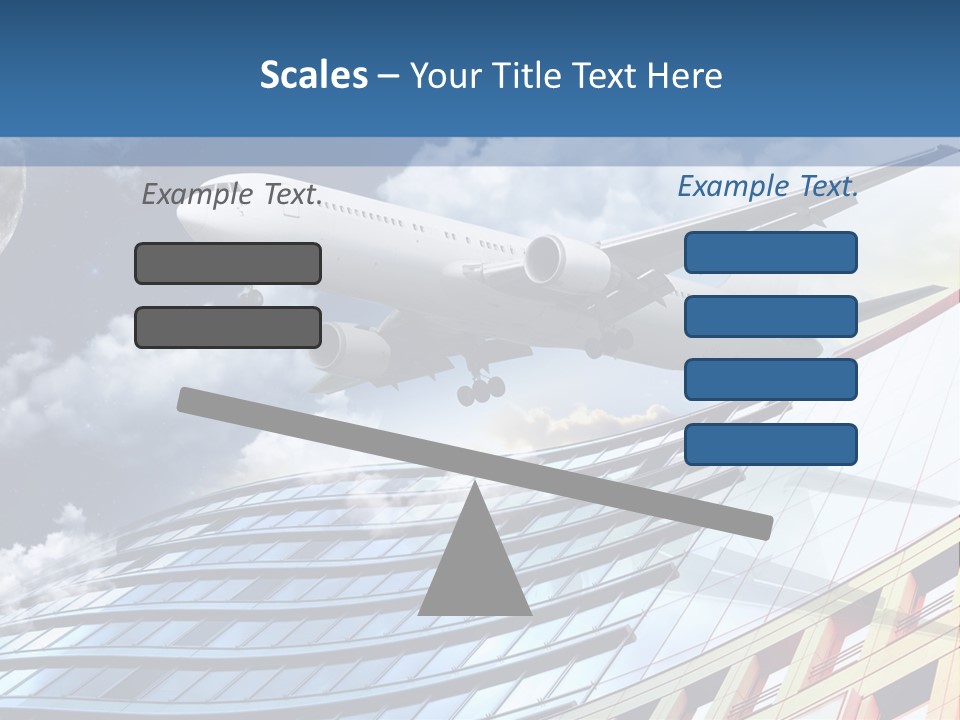 Transportation Airoplane Green PowerPoint Template
