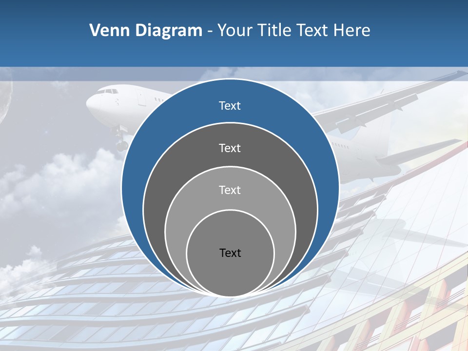Transportation Airoplane Green PowerPoint Template