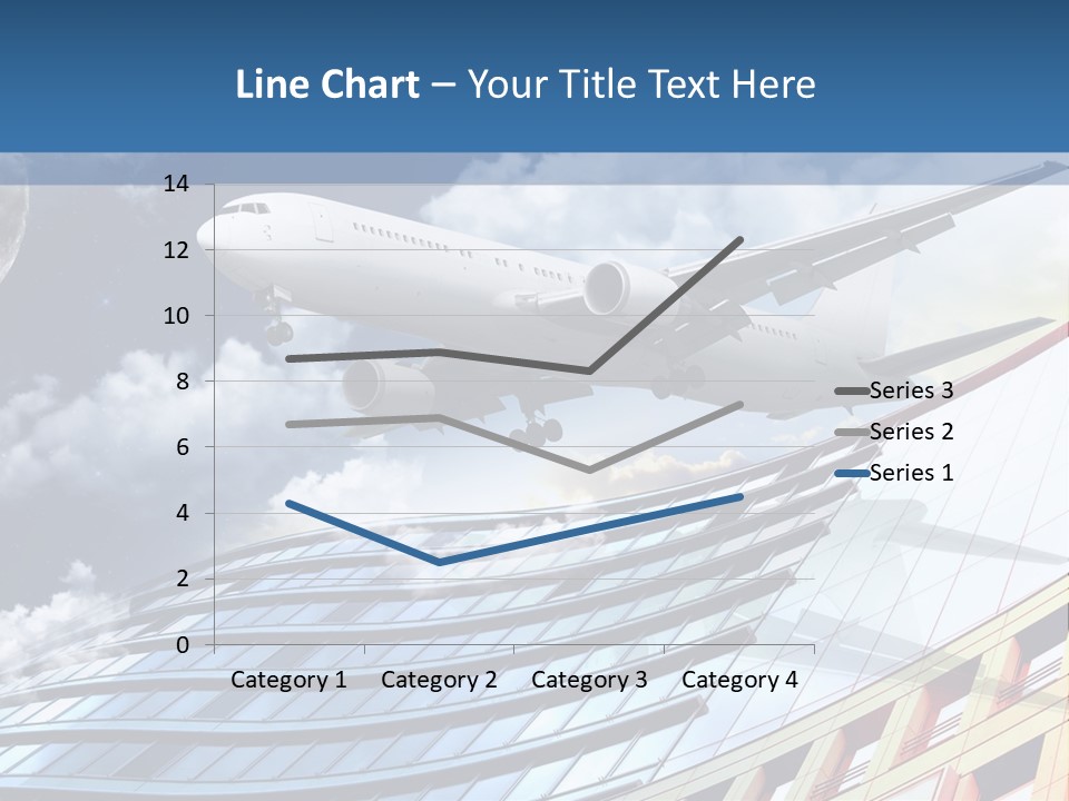Transportation Airoplane Green PowerPoint Template