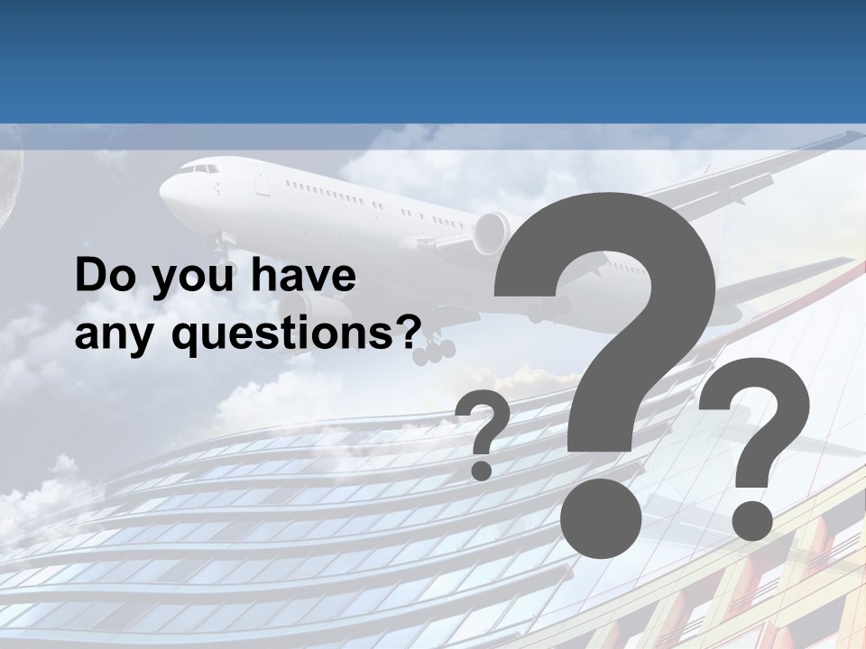 Transportation Airoplane Green PowerPoint Template