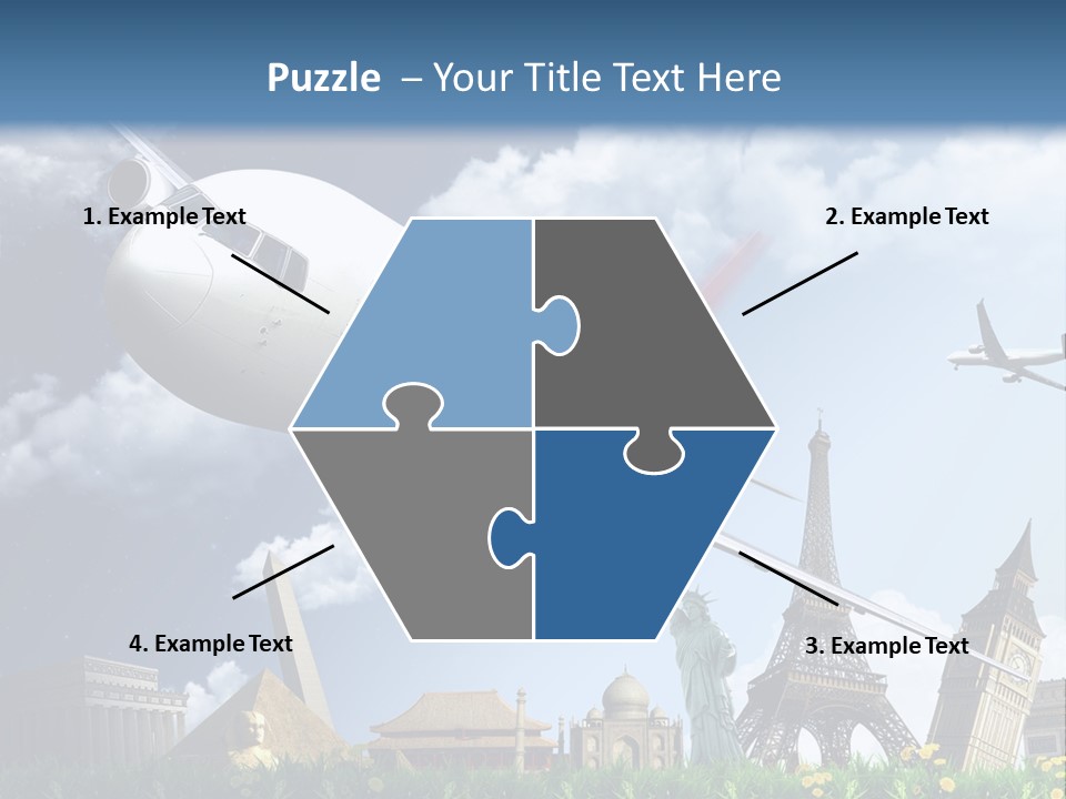 Wing Stars Land PowerPoint Template