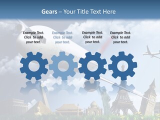 Wing Stars Land PowerPoint Template