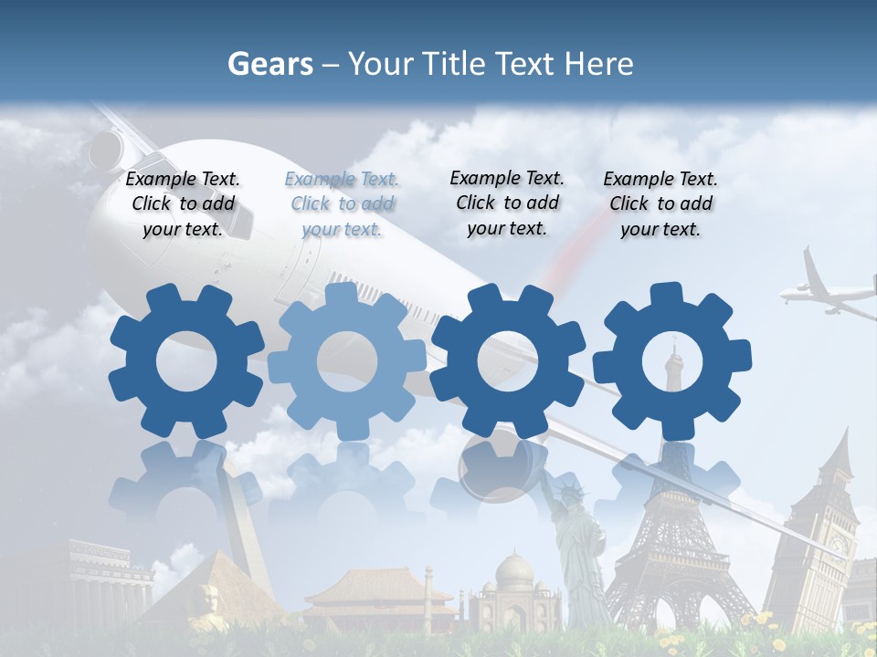 Wing Stars Land PowerPoint Template
