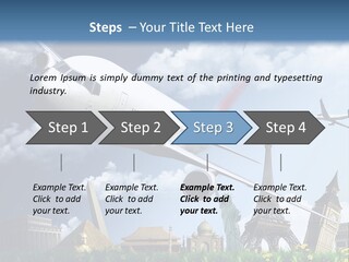 Wing Stars Land PowerPoint Template