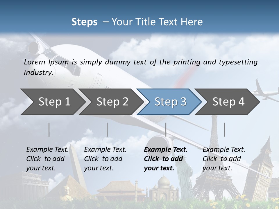 Wing Stars Land PowerPoint Template