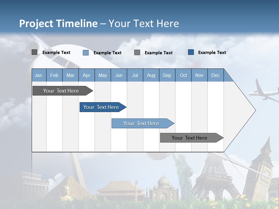 Wing Stars Land PowerPoint Template