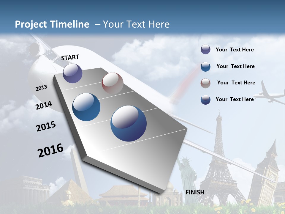 Wing Stars Land PowerPoint Template