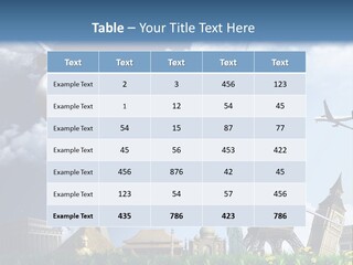 Wing Stars Land PowerPoint Template