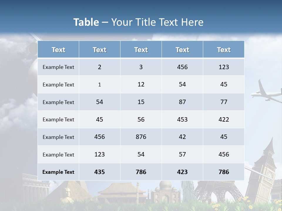 Wing Stars Land PowerPoint Template