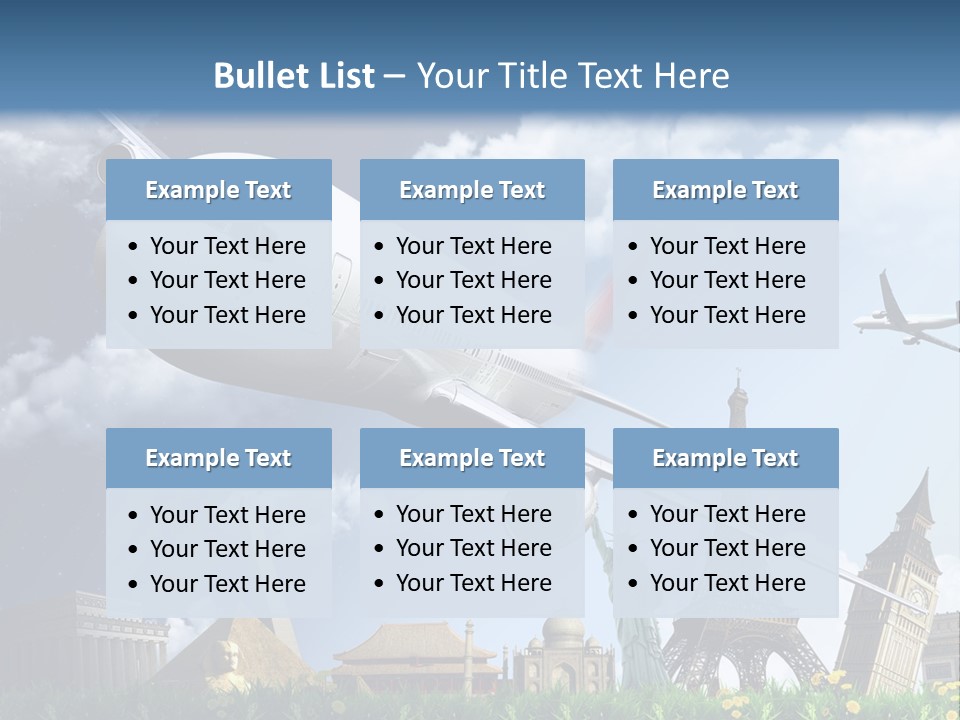 Wing Stars Land PowerPoint Template