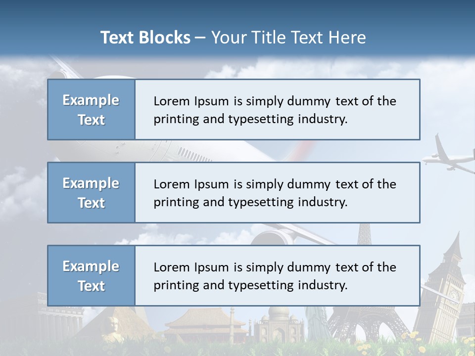Wing Stars Land PowerPoint Template