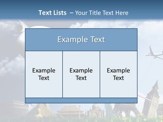 Wing Stars Land PowerPoint Template