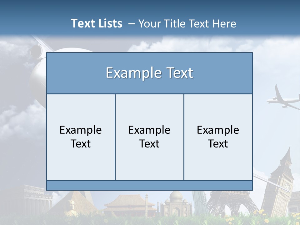 Wing Stars Land PowerPoint Template