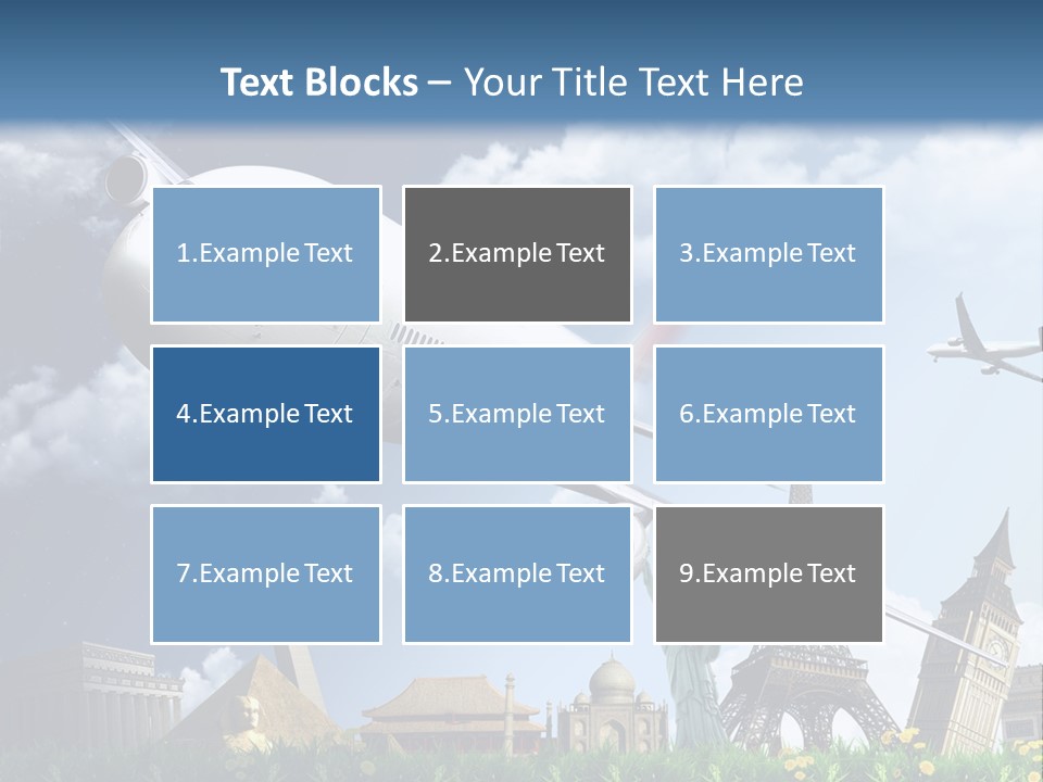 Wing Stars Land PowerPoint Template