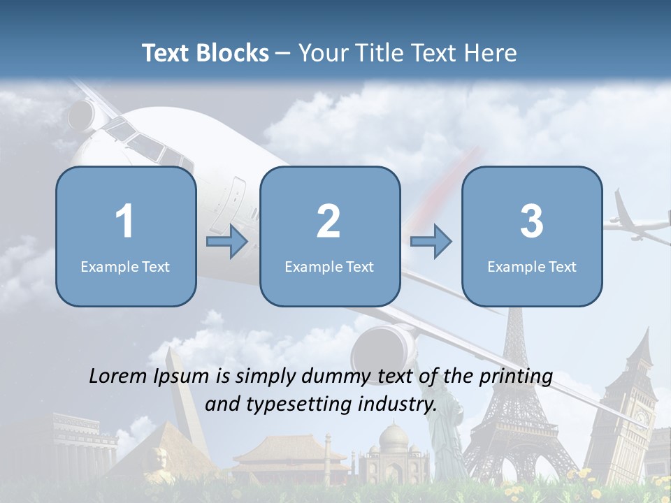 Wing Stars Land PowerPoint Template