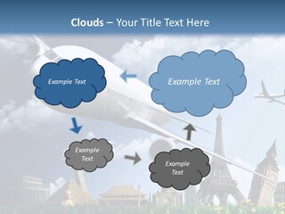Wing Stars Land PowerPoint Template