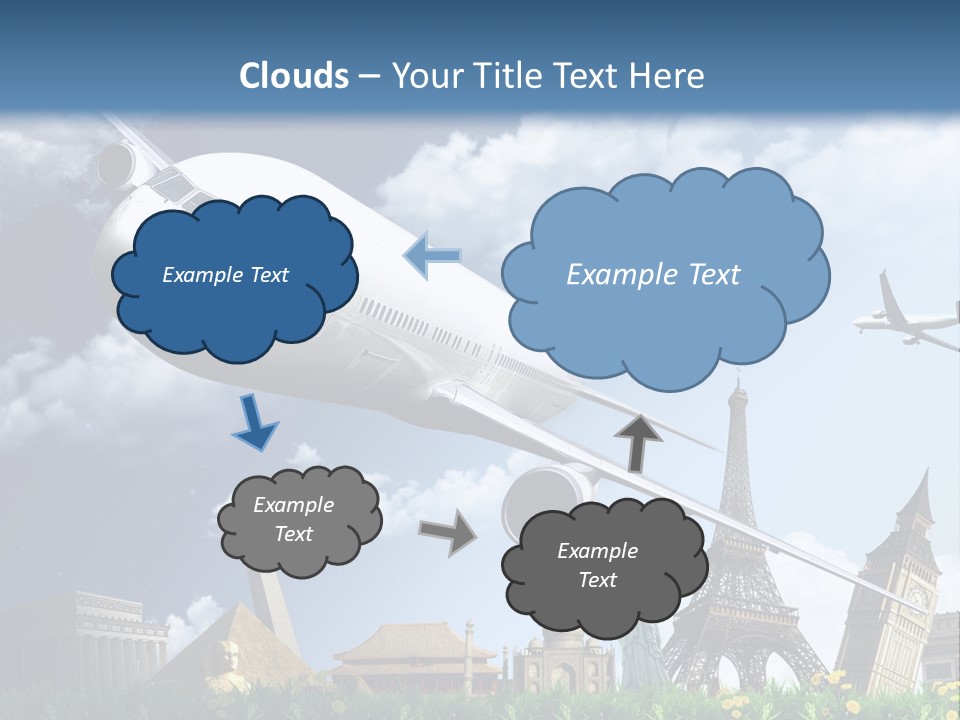 Wing Stars Land PowerPoint Template