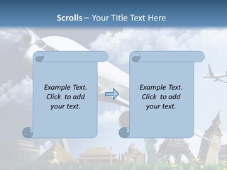 Wing Stars Land PowerPoint Template