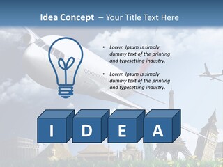 Wing Stars Land PowerPoint Template