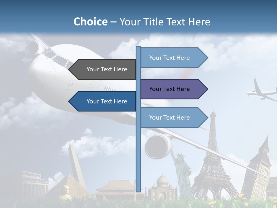 Wing Stars Land PowerPoint Template