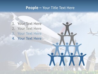 Wing Stars Land PowerPoint Template