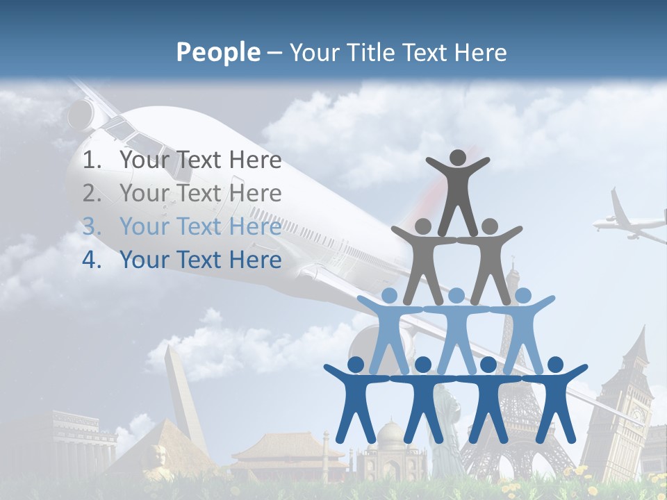 Wing Stars Land PowerPoint Template
