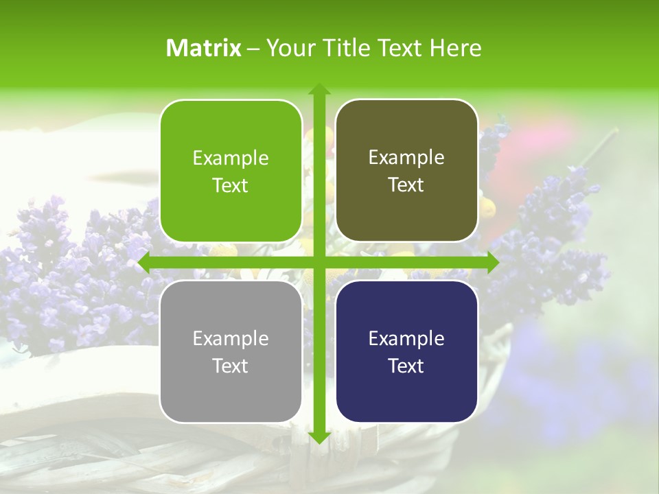 Ernte Dekoration Nat PowerPoint Template