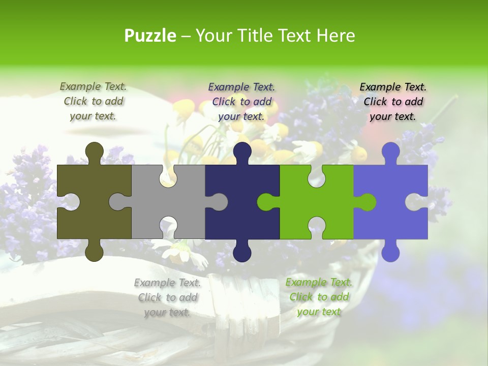 Ernte Dekoration Nat PowerPoint Template