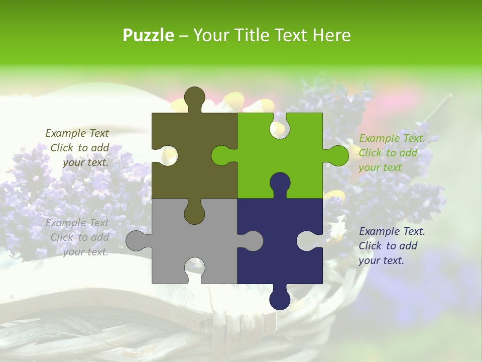 Ernte Dekoration Nat PowerPoint Template