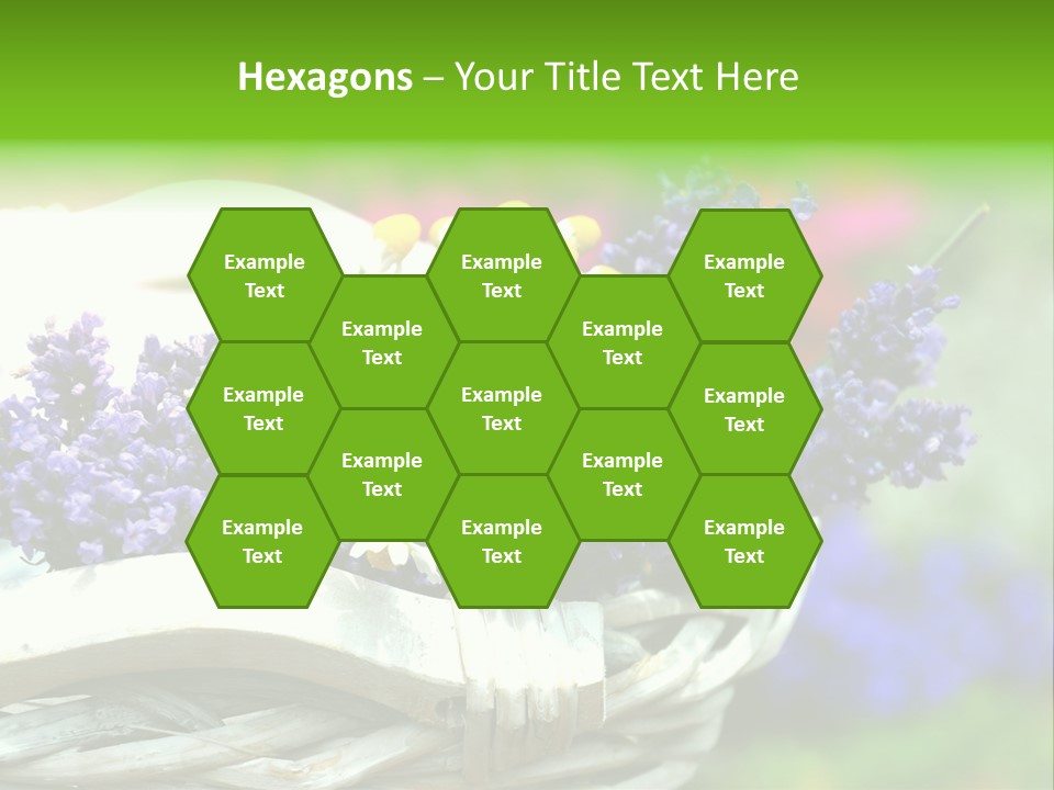 Ernte Dekoration Nat PowerPoint Template