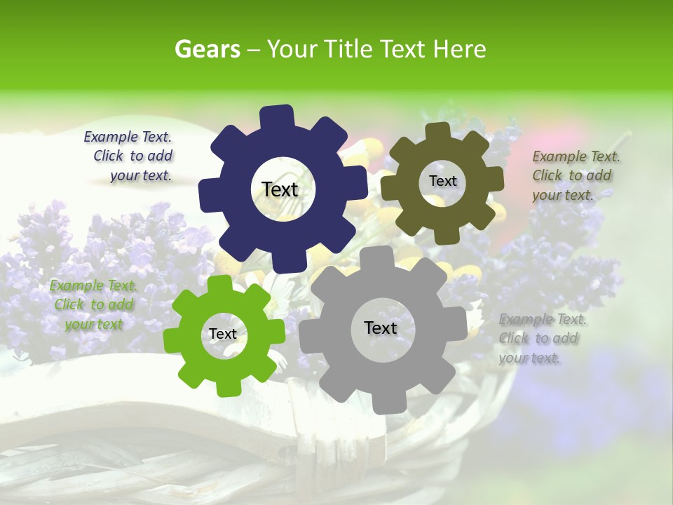 Ernte Dekoration Nat PowerPoint Template