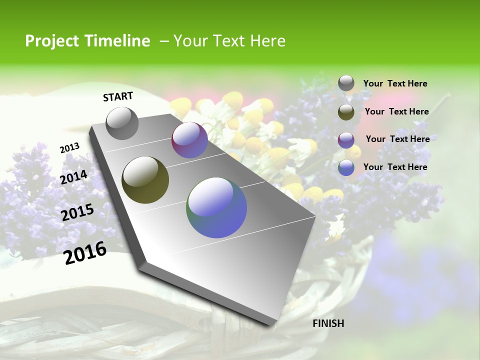 Ernte Dekoration Nat PowerPoint Template