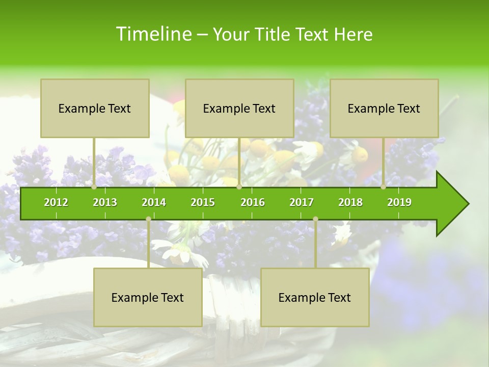 Ernte Dekoration Nat PowerPoint Template