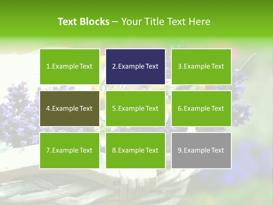 Ernte Dekoration Nat PowerPoint Template