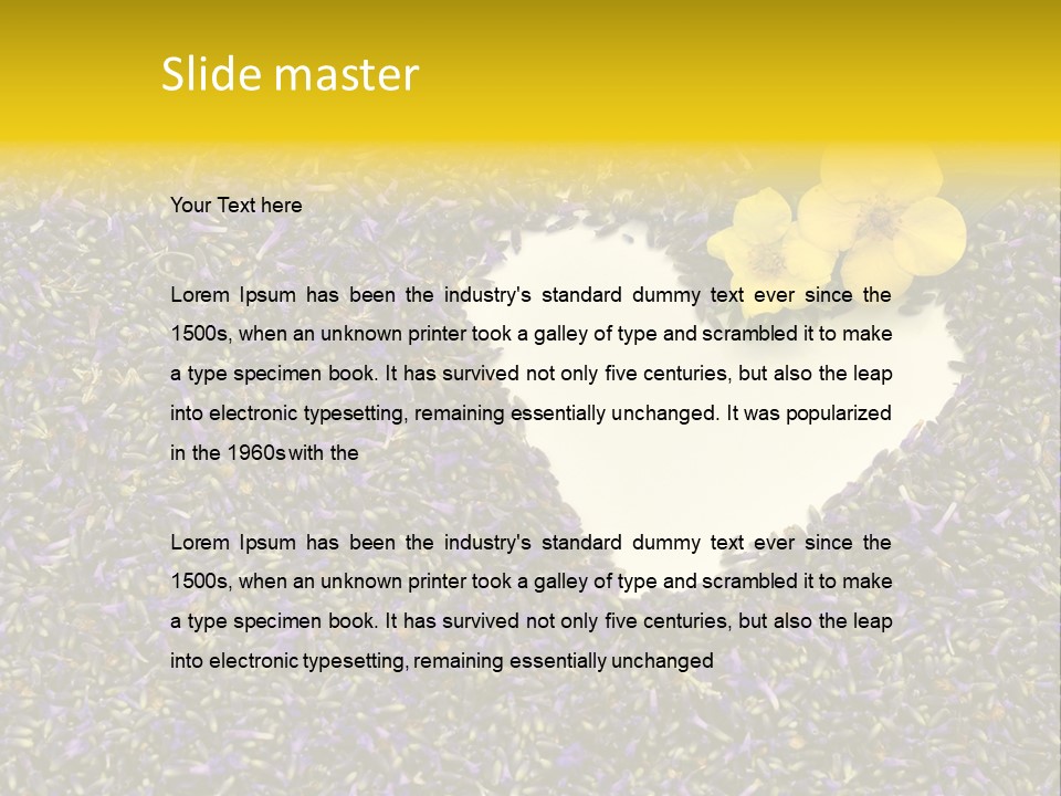 Amour Campagne Carte PowerPoint Template