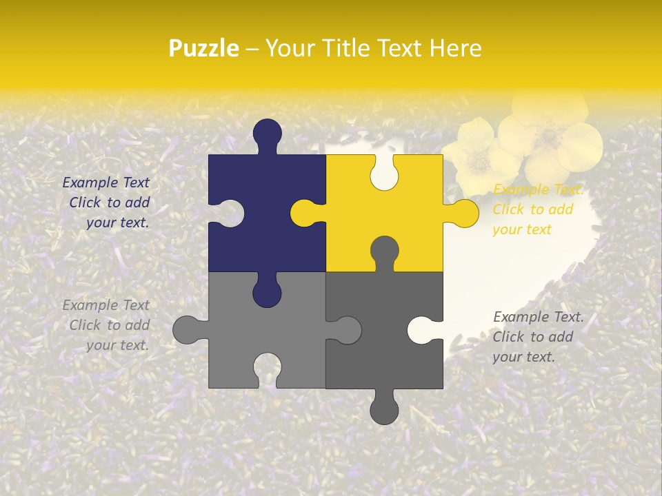 Amour Campagne Carte PowerPoint Template