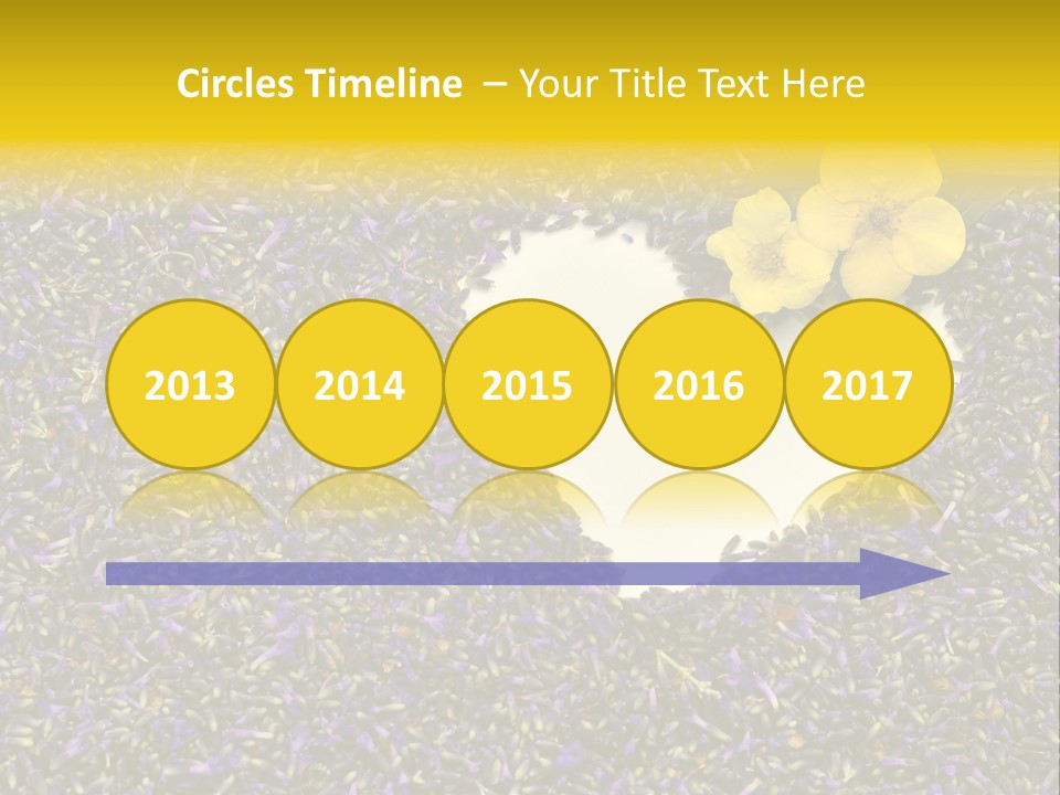 Amour Campagne Carte PowerPoint Template