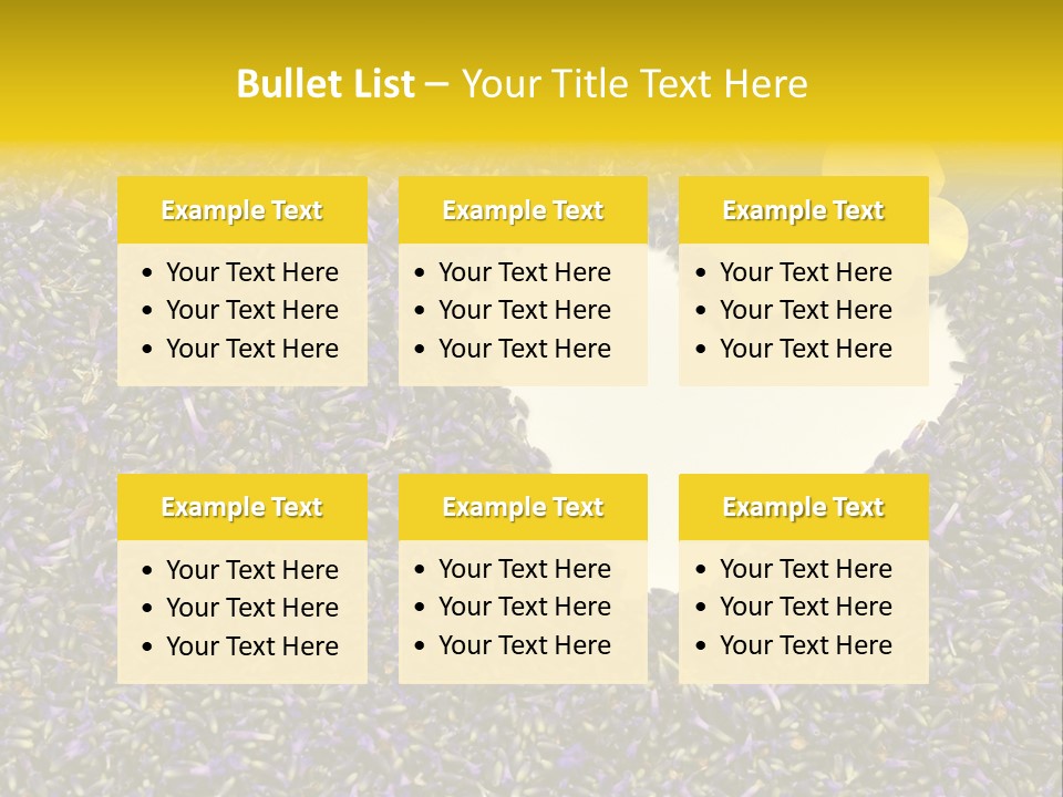 Amour Campagne Carte PowerPoint Template