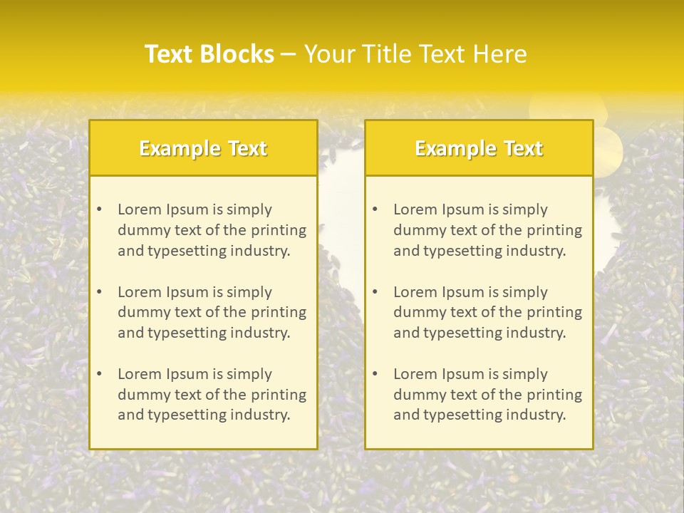 Amour Campagne Carte PowerPoint Template