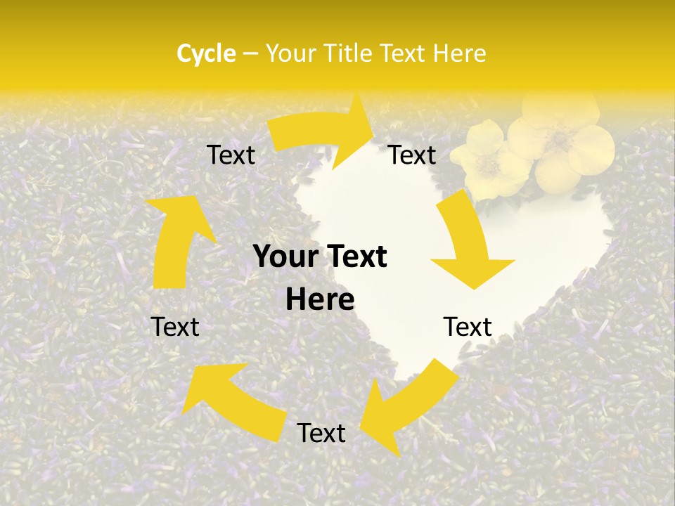 Amour Campagne Carte PowerPoint Template