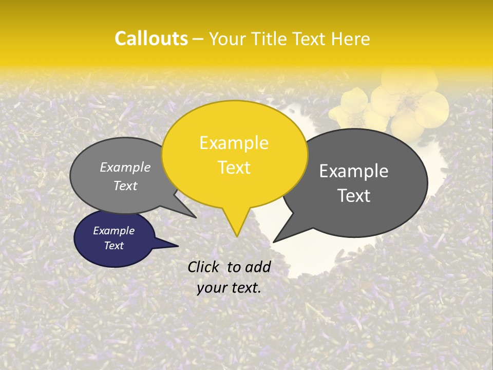 Amour Campagne Carte PowerPoint Template