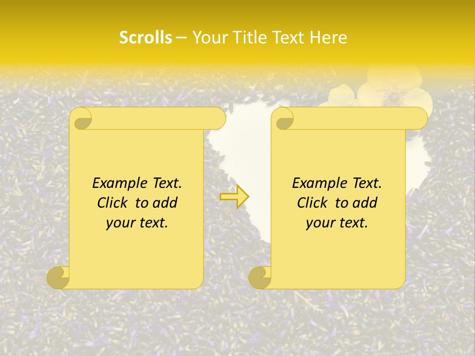 Amour Campagne Carte PowerPoint Template