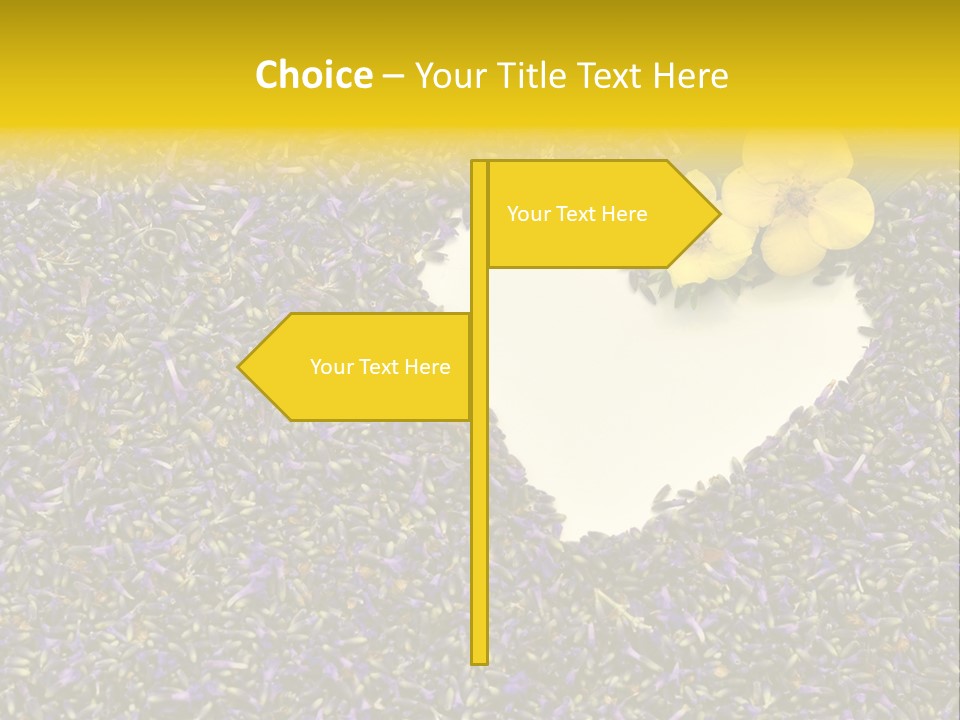 Amour Campagne Carte PowerPoint Template