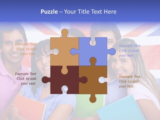 Females Learning Latinamerican PowerPoint Template